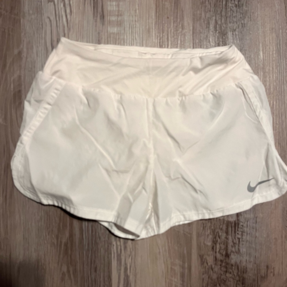 Nike White Strapless Bandeau Athletic Crop Top